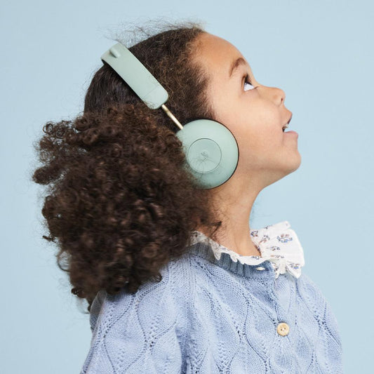 Kreafunk Kids Buzz Junior Bluetooth Headphones - Dusty Green.