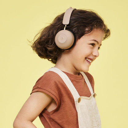 Kreafunk Kids Buzz Junior Bluetooth Headphones - Ivory Sand.