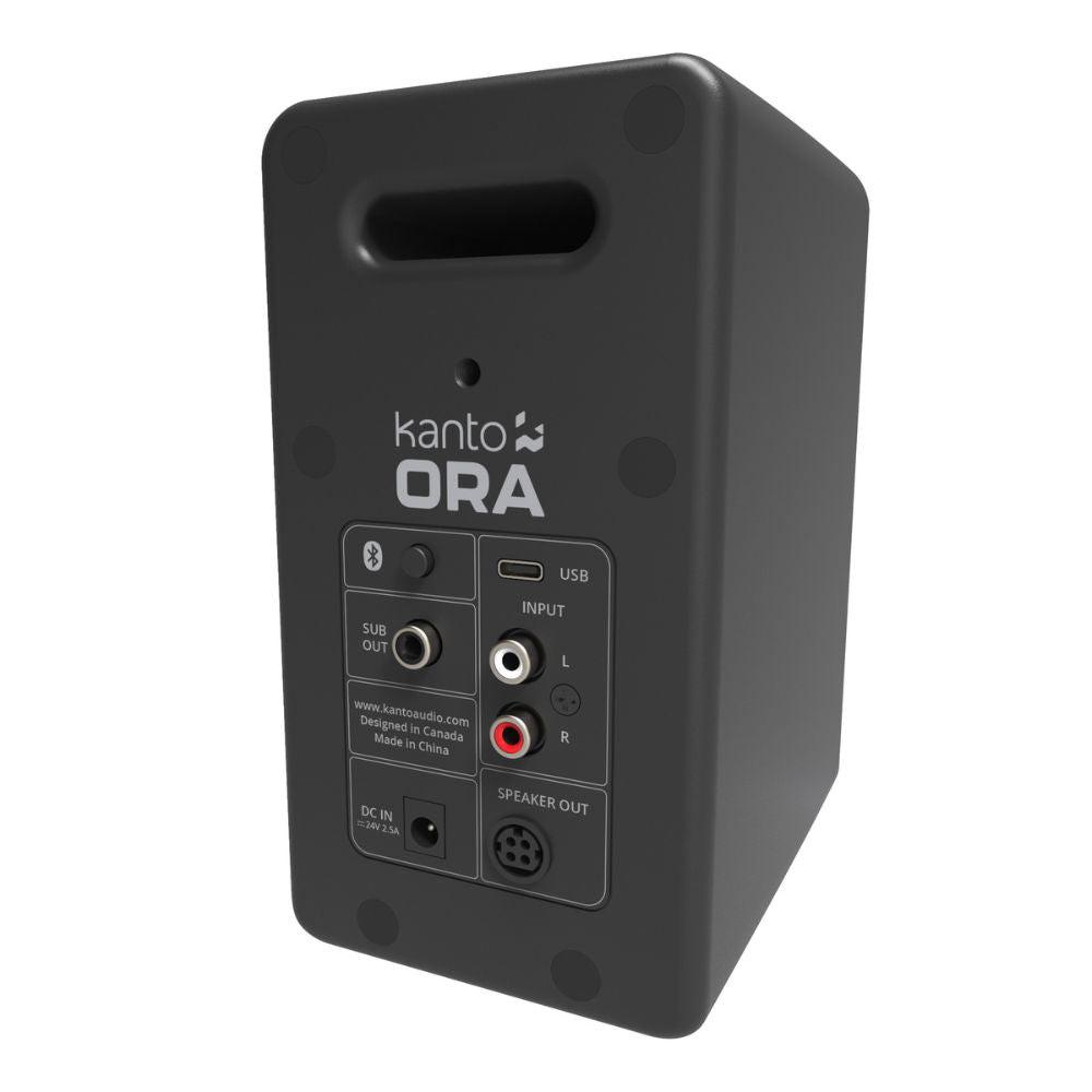 Kanto ORA 100W Powered Reference Desktop Computer Speakers with Bluetooth 5.0 Black.