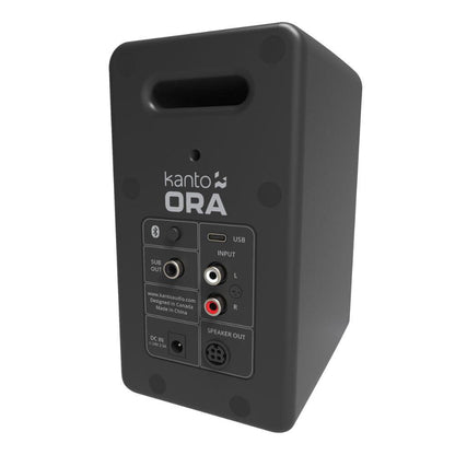 Kanto ORA 100W Powered Reference Desktop Computer Speakers with Bluetooth 5.0 Black.