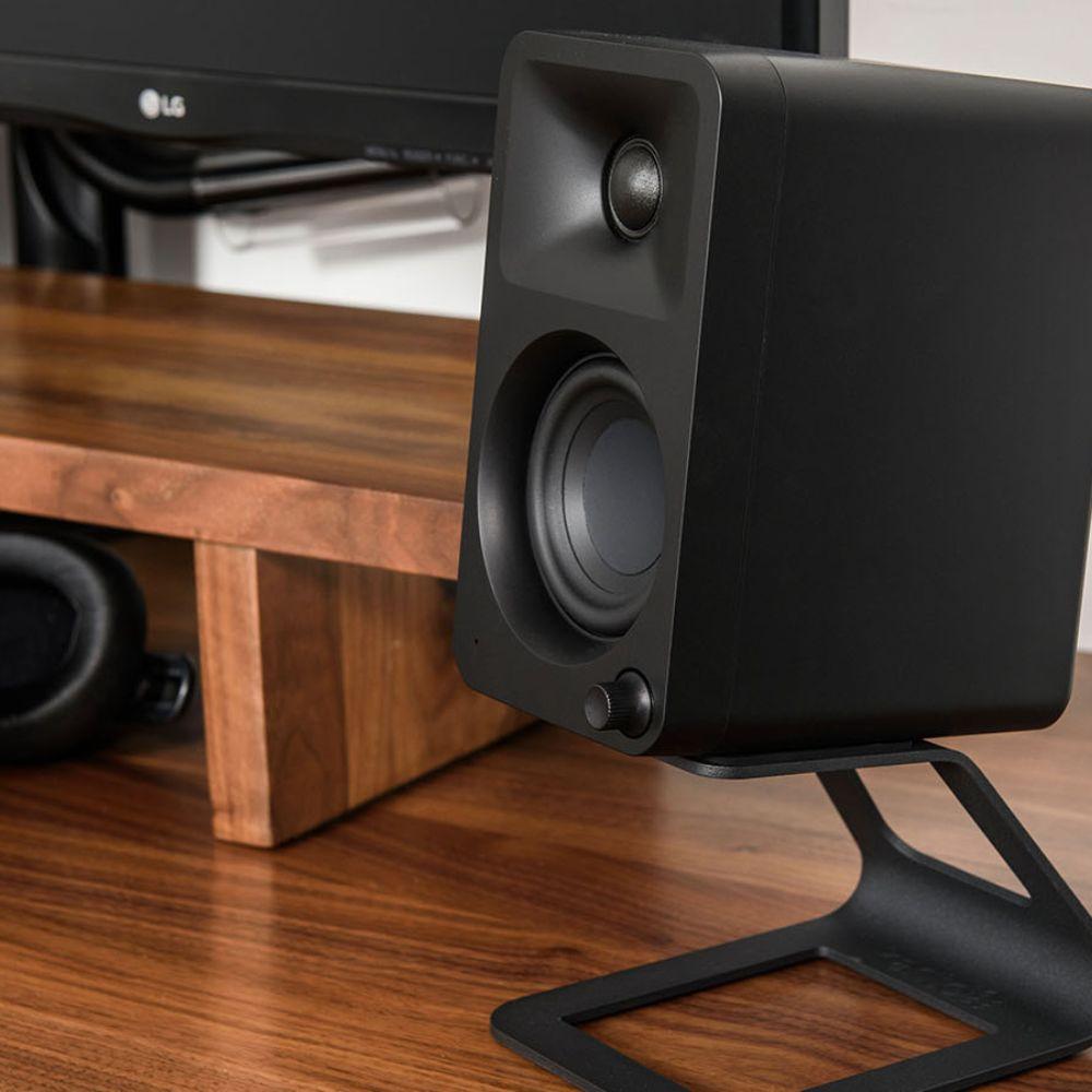 Kanto ORA 100W Powered Reference Desktop Computer Speakers with Bluetooth 5.0 Black.