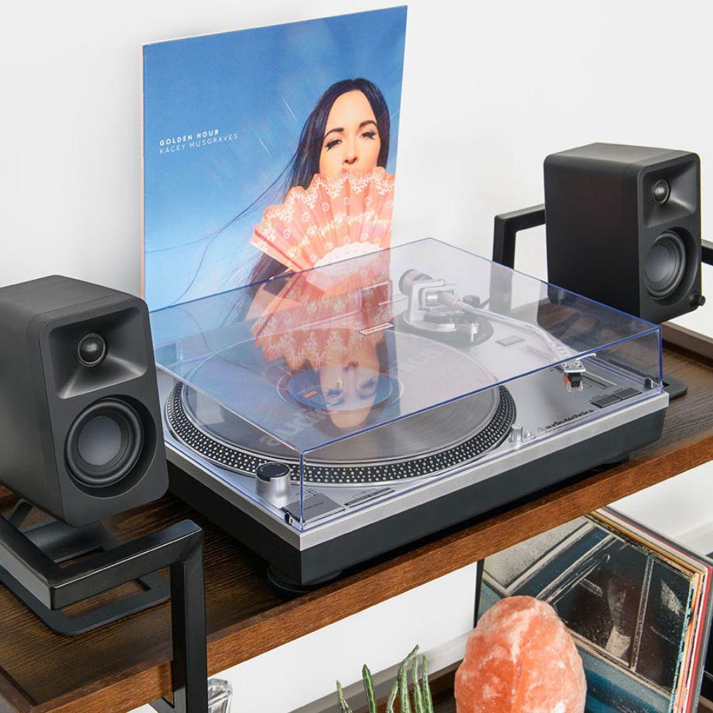 Kanto ORA 100W Powered Reference Desktop Computer Speakers with Bluetooth 5.0 Black.