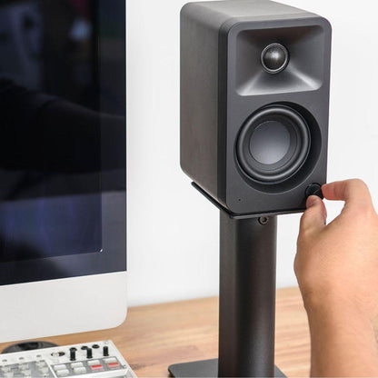 Kanto ORA 100W Powered Reference Desktop Computer Speakers with Bluetooth 5.0 Black.