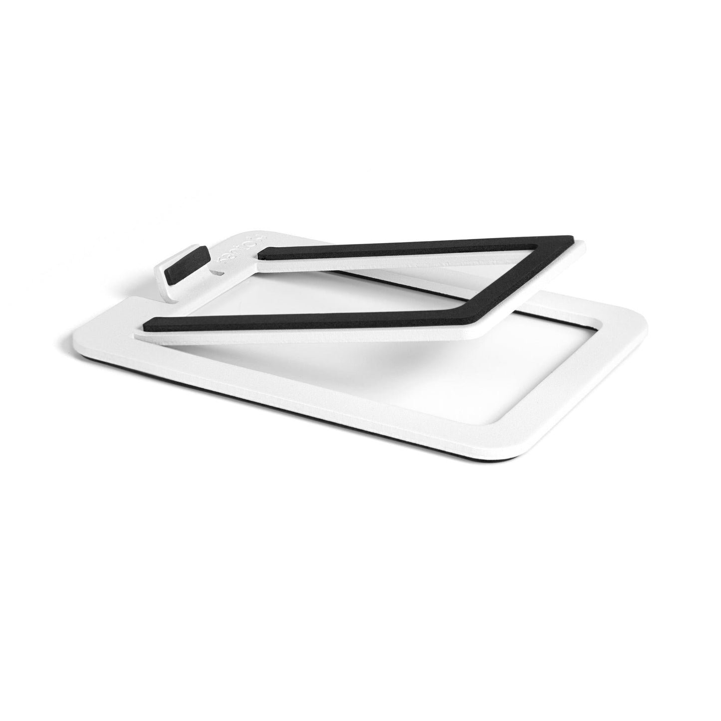 Kanto S2W Angled Desktop Speaker Stands for Small Speakers - Pair, White.
