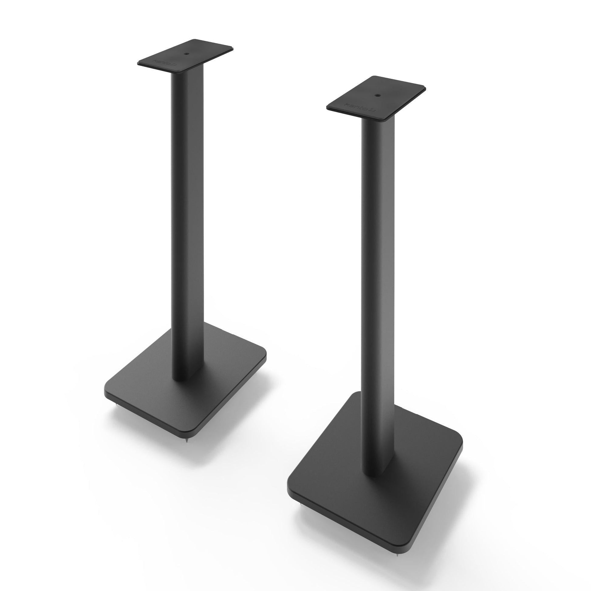 Kanto SP26PL 26" Tall Bookshelf Speaker Floor Stands - Pair, Black.