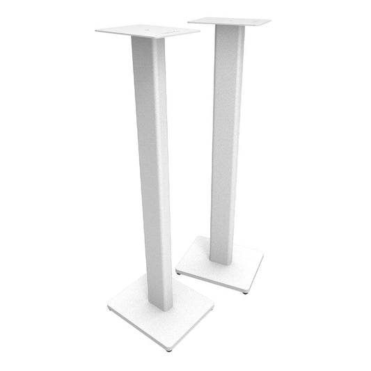 Kanto ST34W 34" Universal Bookshelf Speaker Floor Stand - White, Pair.