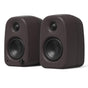 Kanto UKI 100W Desktop Speakers with Bluetooth, USB-C, Headphone out, Pumice (Speckled Brown), Pair.