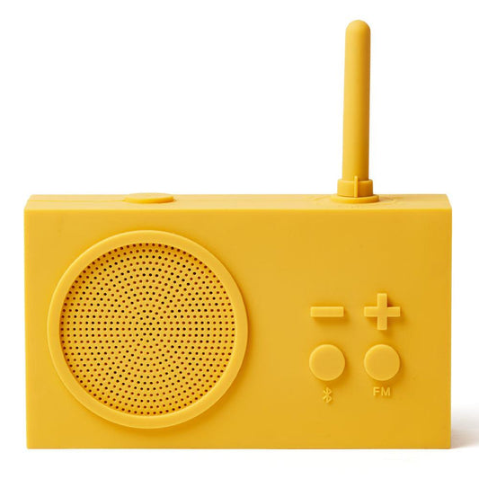 Lexon Thykho 3 Fm Radio & Bluetooth Speaker - Yellow.