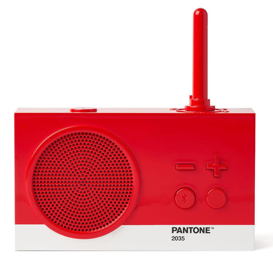 Lexon Thykho 3 Fm Radio & Bluetooth Speaker PANTONE -2035 Red.