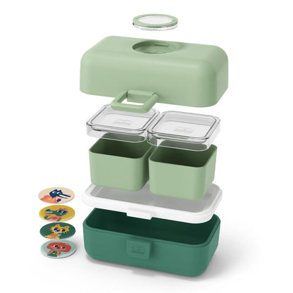 Monbento Mb Tresor Kids Bento Box - Green Forest.