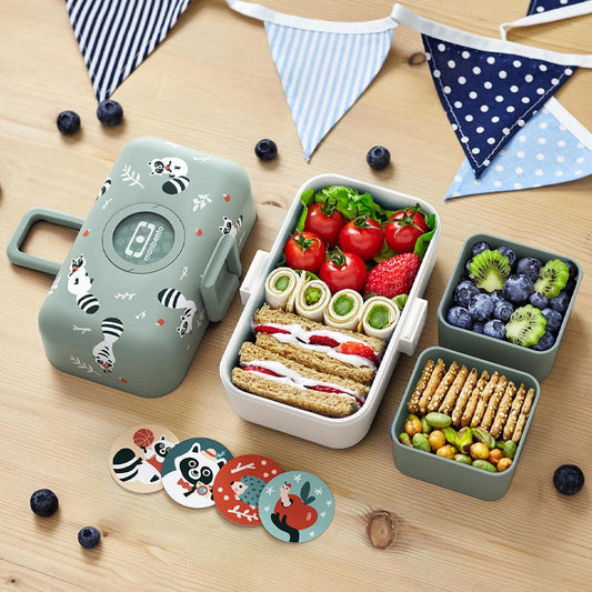 Monbento Mb Tresor Kids Bento Box - Raccoon.