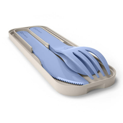 Monbento Mb Pocket Plastic Cutlery Set - Colour Blue Infinity.