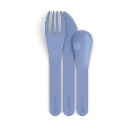 Monbento Mb Pocket Plastic Cutlery Set - Colour Blue Infinity.