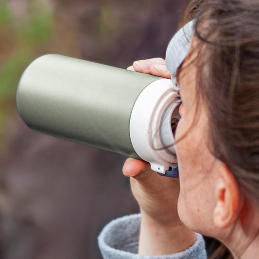 Monbento Mb Pop Insulated Bottle - Green Natural.