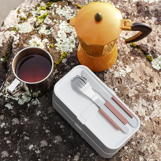 Monbento Mb Slim Box - Trio Knife - Rosa Moka.