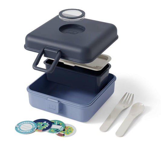 Monbento Mb Sandwich Lunch Box Snacky - Blue Infinity.