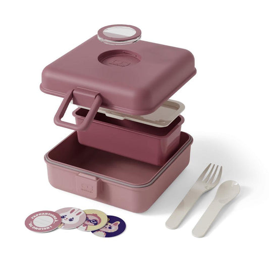Monbento Mb Sandwich Lunch Box Snacky - Pink Blush.