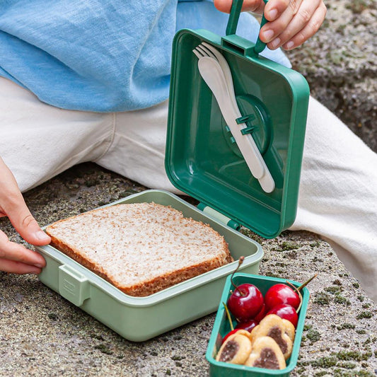 Monbento Mb Sandwich Lunch Box Snacky - Green Forest.