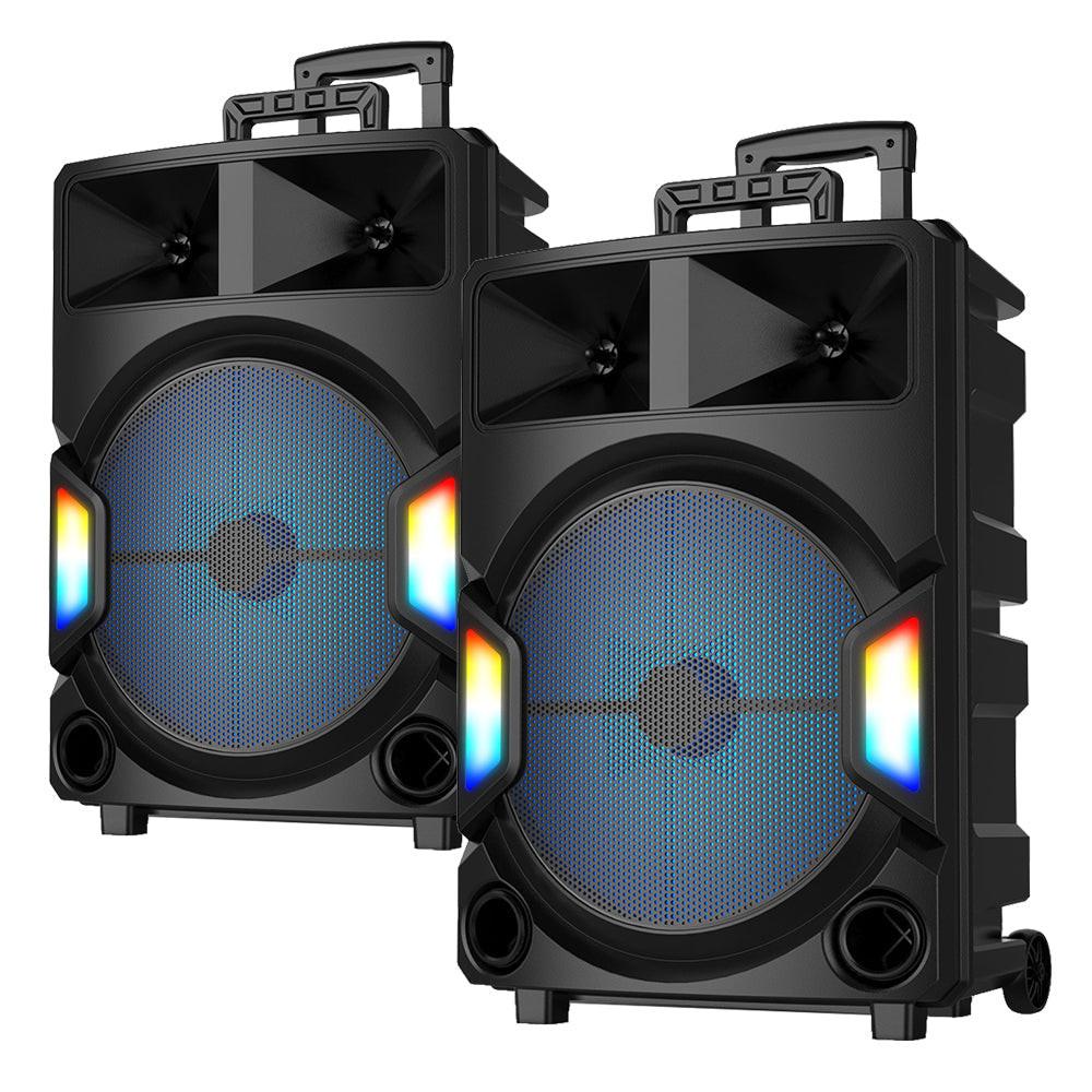 Majority PS500 - Bundled PA System 150w Bluetooth Karaoke-DJ-Party-PA System - Black.