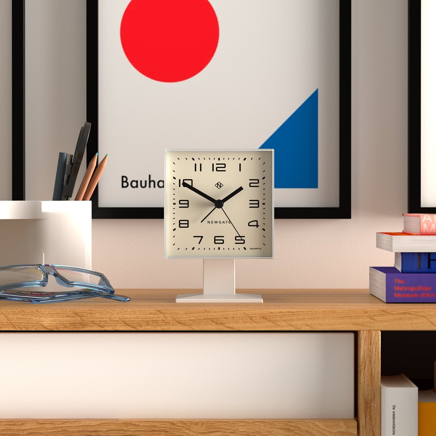 Newgate Number Two Wall Clock Matte Posh Grey.