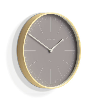 Newgate Mr Clarke Clock Pale Wood Clay Grey Dial.