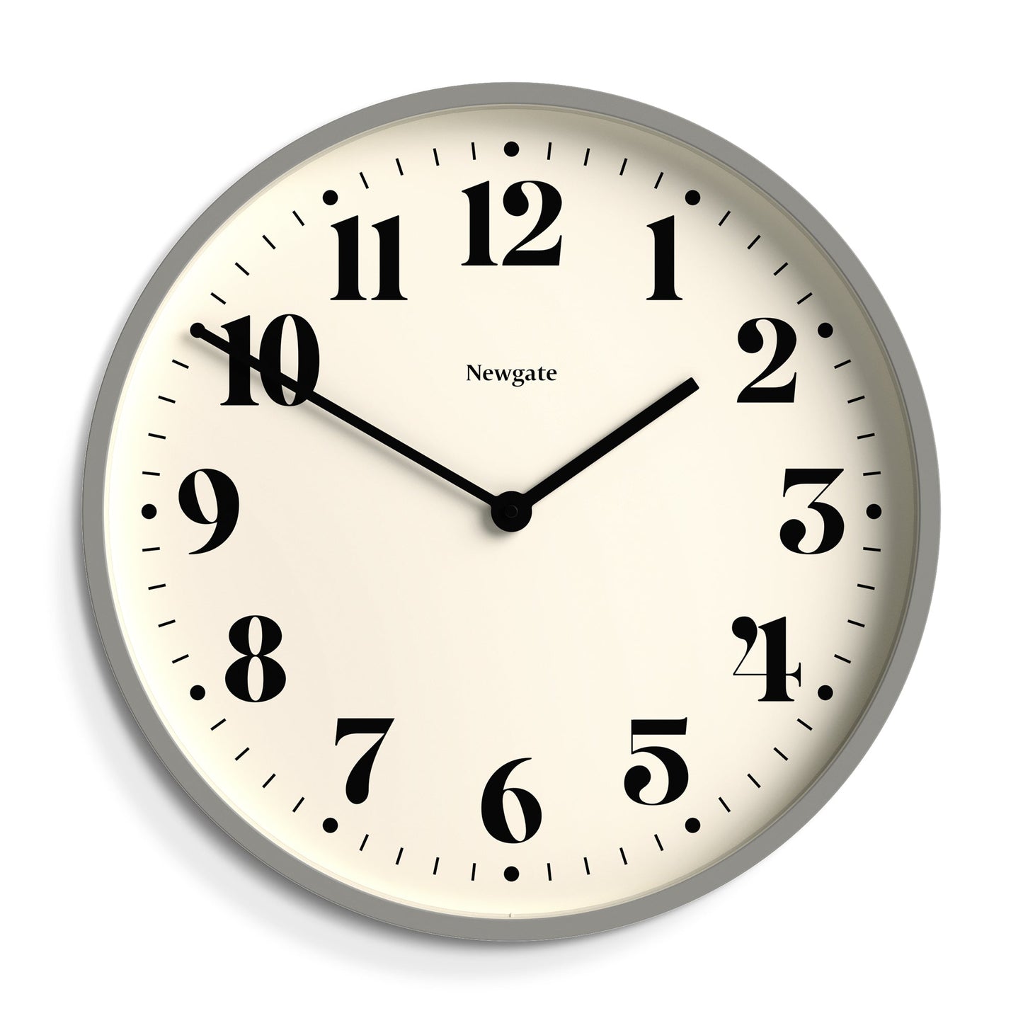 Newgate Number Two Wall Clock Matte Posh Grey.