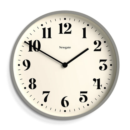 Newgate Number Two Wall Clock Matte Posh Grey.