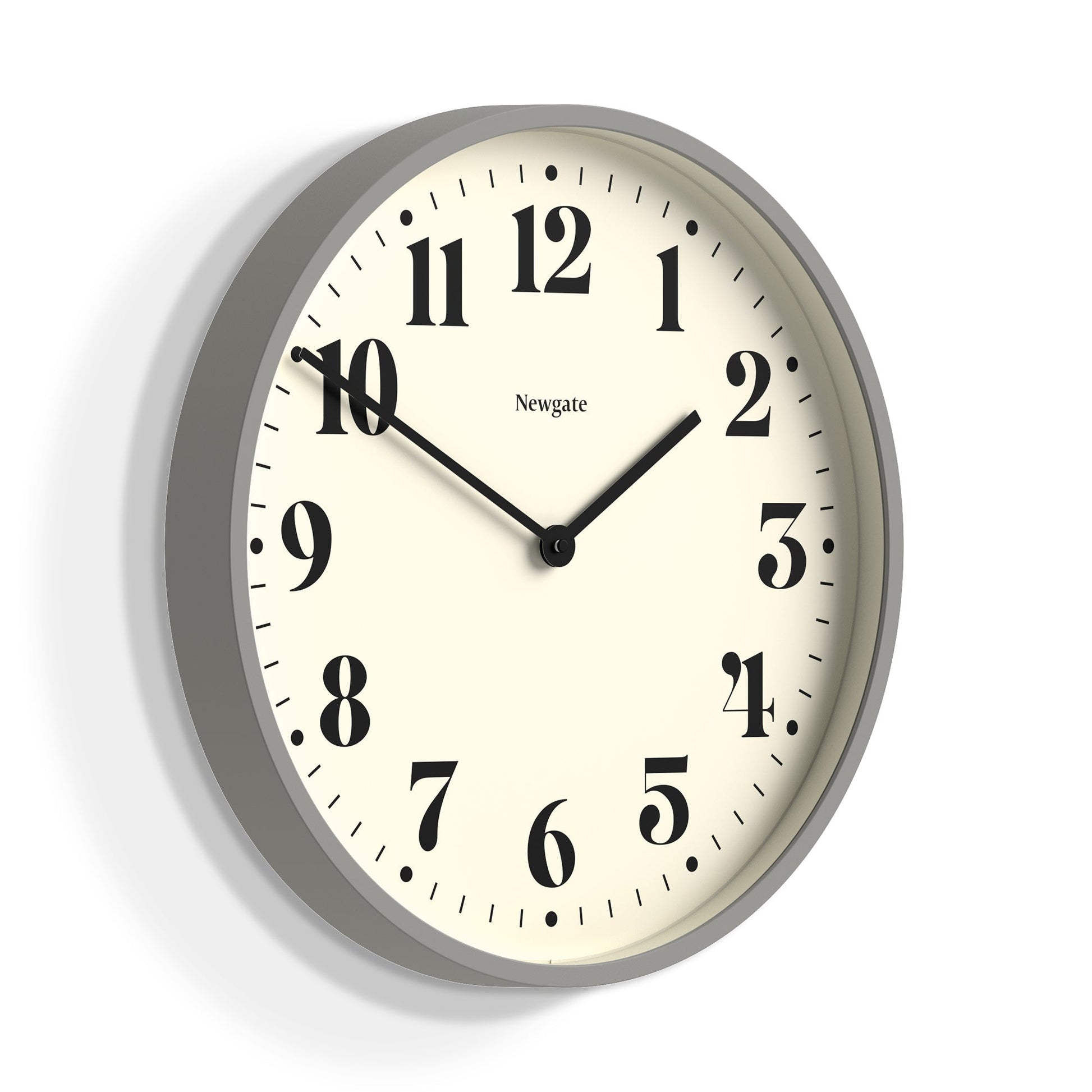 Newgate Number Two Wall Clock Matte Posh Grey.