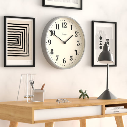 Newgate Number Two Wall Clock Matte Posh Grey.