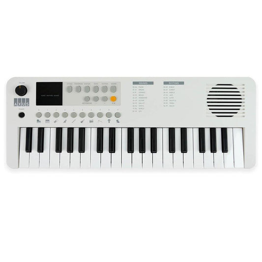Axus Mini Keyboard 37 Key Keyboard - White.