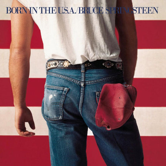 Crosley Record Storage Crate Bruce Springsteen Born In The U.S.A Vinyl Album Bundle.