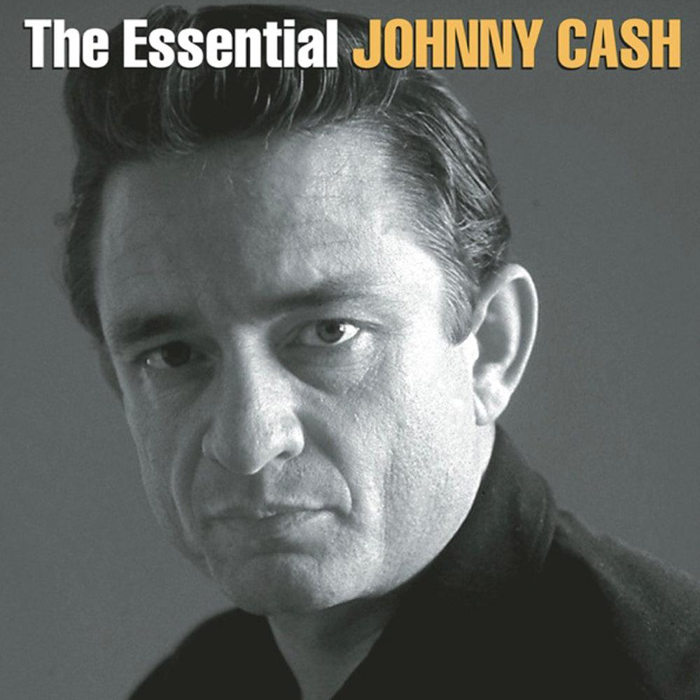 Crosley Record Storage Crate Johnny Cash The Essential Johnny Cash Vinyl Album Bundle.