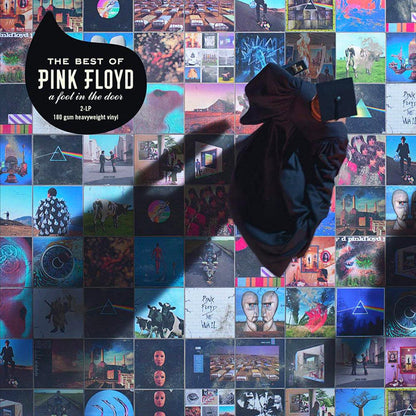 Crosley Record Storage Crate Pink Foyd The Best Of Pink Floyd: A Foot In The Door Vinyl Album Bundle.
