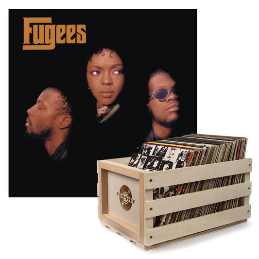 Crosley Record Storage Crate Fugees The Score Vinyl Album Bundle.