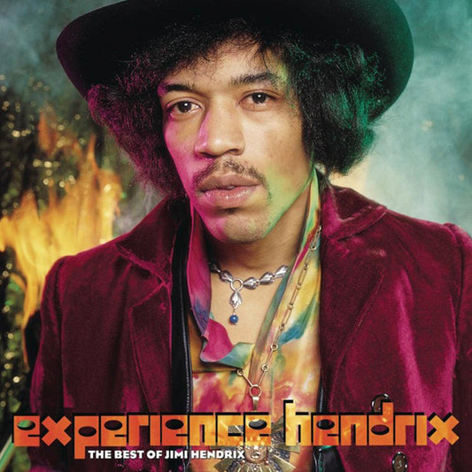 Crosley Record Storage Crate The Jimi Hendrix Experience Experience Hendrix: The Best of Jimi Hendrix Vinyl Album Bundle.