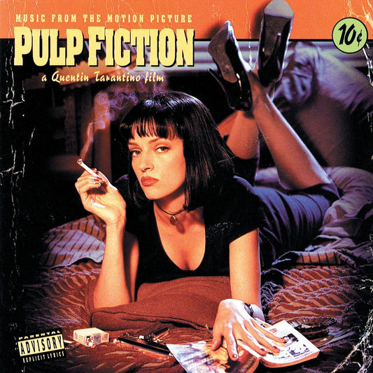 Crosley Record Storage Crate & Various Artists Pulp Fiction - Vinyl Album Bundle.