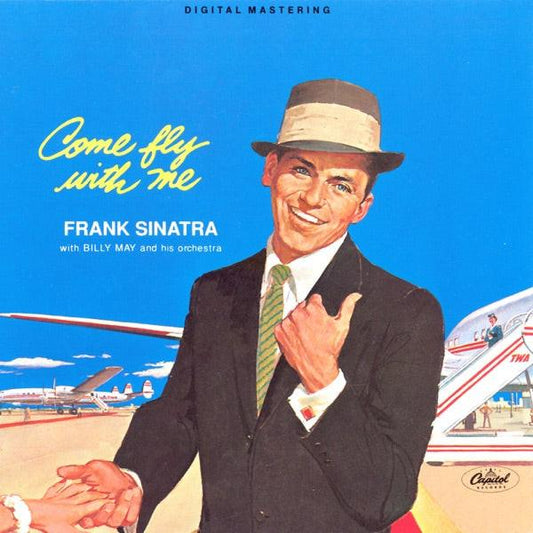 Crosley Record Storage Crate & Frank Sinatra - Come Fly With Me - Vinyl Album Bundle.