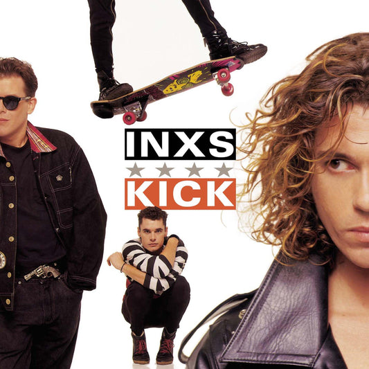 Crosley Record Storage Crate & Inxs Kick - Vinyl Album Bundle.