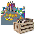 Crosley Record Storage Crate & The Beatles - Yellow Submarine - Vinyl Album Bundle.