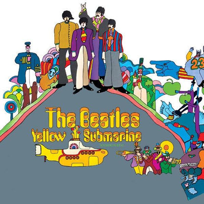 Crosley Record Storage Crate & The Beatles - Yellow Submarine - Vinyl Album Bundle.