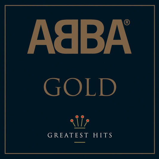 Crosley Record Storage Crate &  Abba Gold - Double Vinyl Album Bundle.