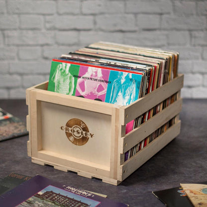 Victrola Eastwood II Turntable - Black + Bundled Record Storage Crate.