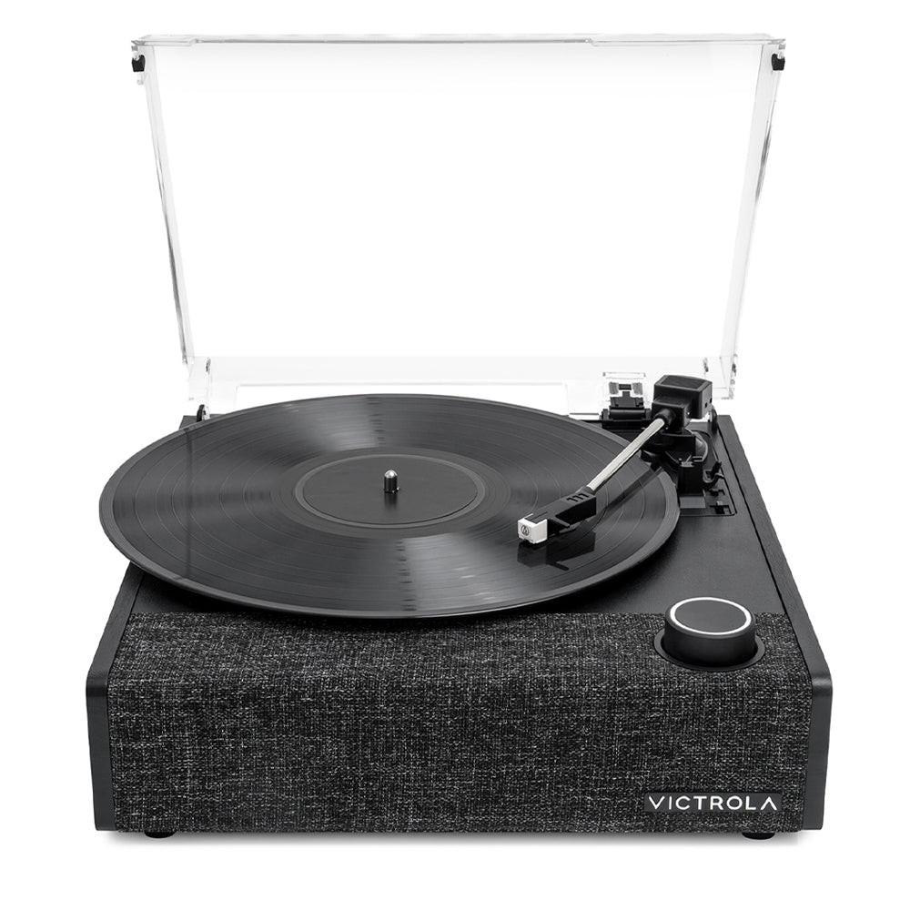 Victrola Eastwood II Turntable - Black + Bundled Record Storage Crate.