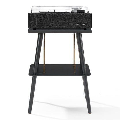 Victrola Eastwood II Turntable - Black + Turntable Stand Bundle - Black.