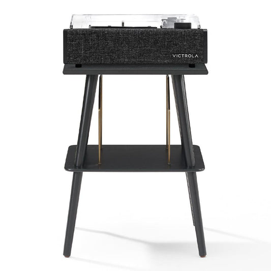 Victrola Eastwood II Turntable - Black + Turntable Stand Bundle - Black.