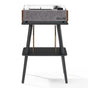 Victrola Eastwood II Turntable - Walnut + Turntable Stand Bundle - Black.