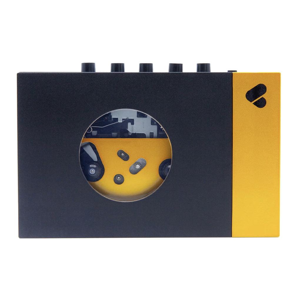 We Are Rewind Portable Cassette Player & Recorder - Amy, Black & Yellow.