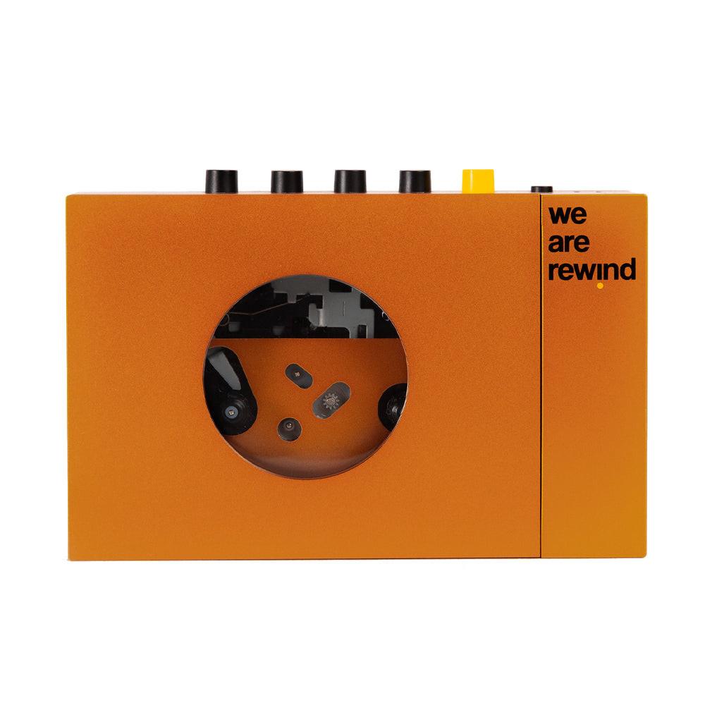 We Are Rewind Portable Cassette Player & Recorder - Serge, Orange.