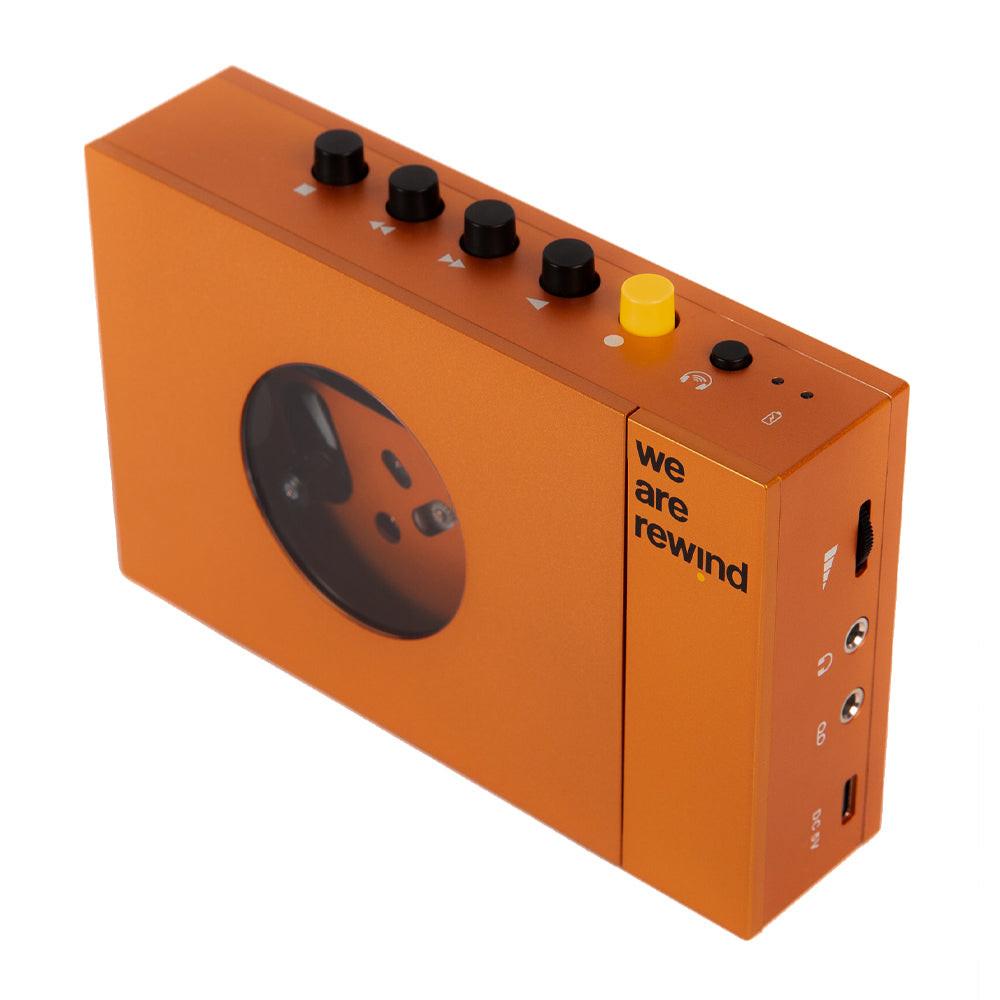 We Are Rewind Portable Cassette Player & Recorder - Serge, Orange.