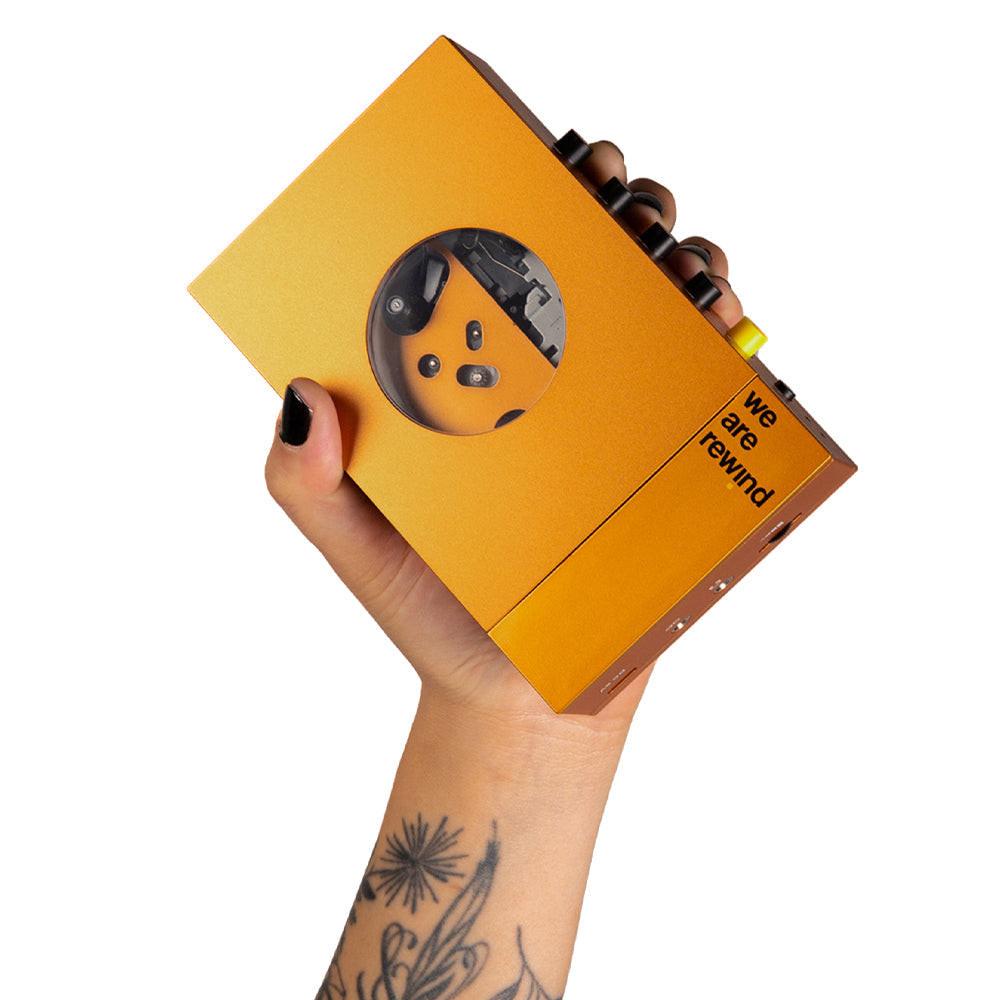 We Are Rewind Portable Cassette Player & Recorder - Serge, Orange.